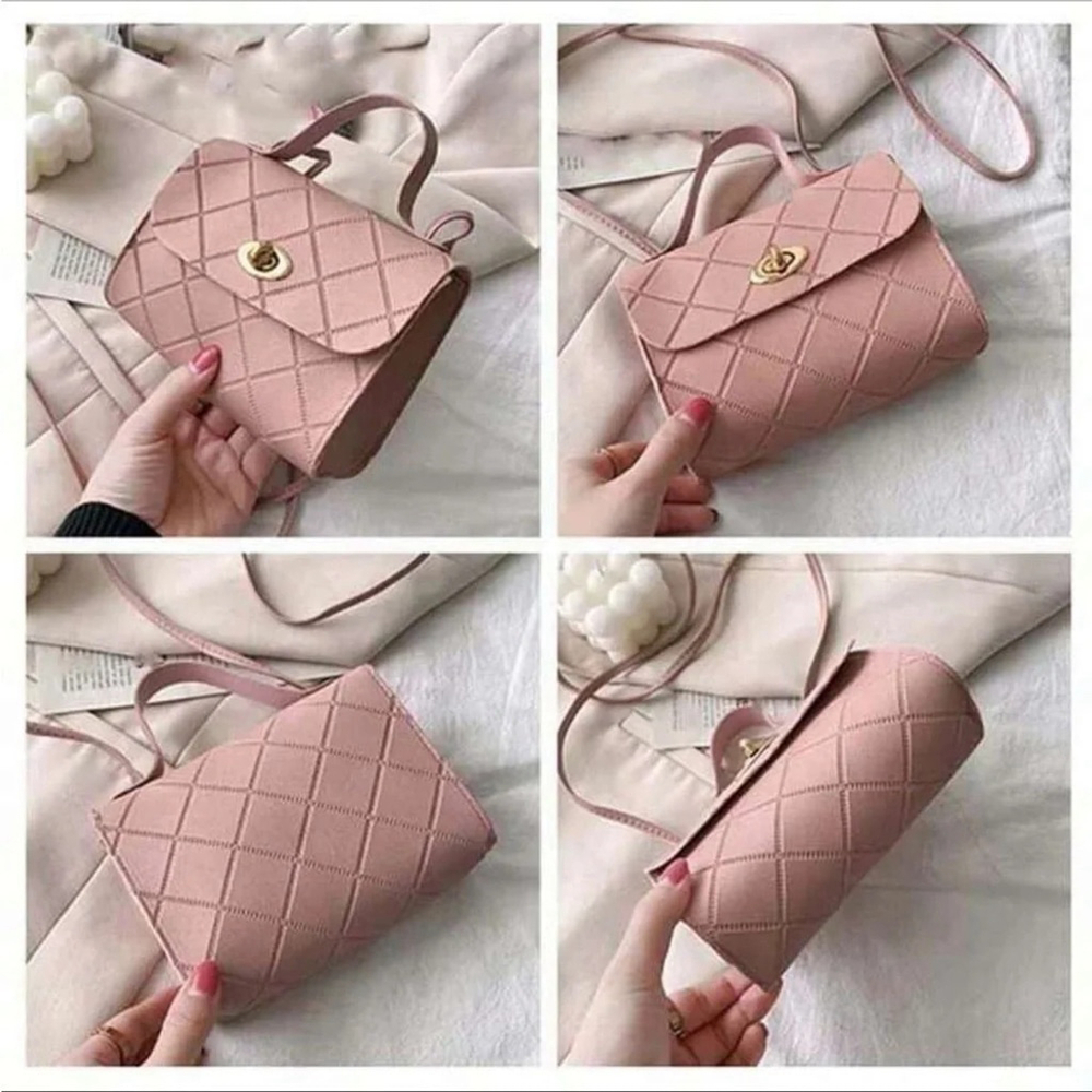 ⚠️Clearance Small Crossbody Messenger Bag Pink - Picture 4 of 4